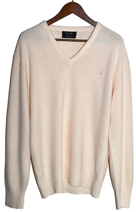 christian dior v neck sweater